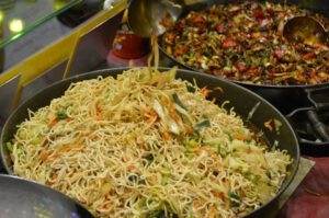 Verschiedene chinesische Pfannengerichte